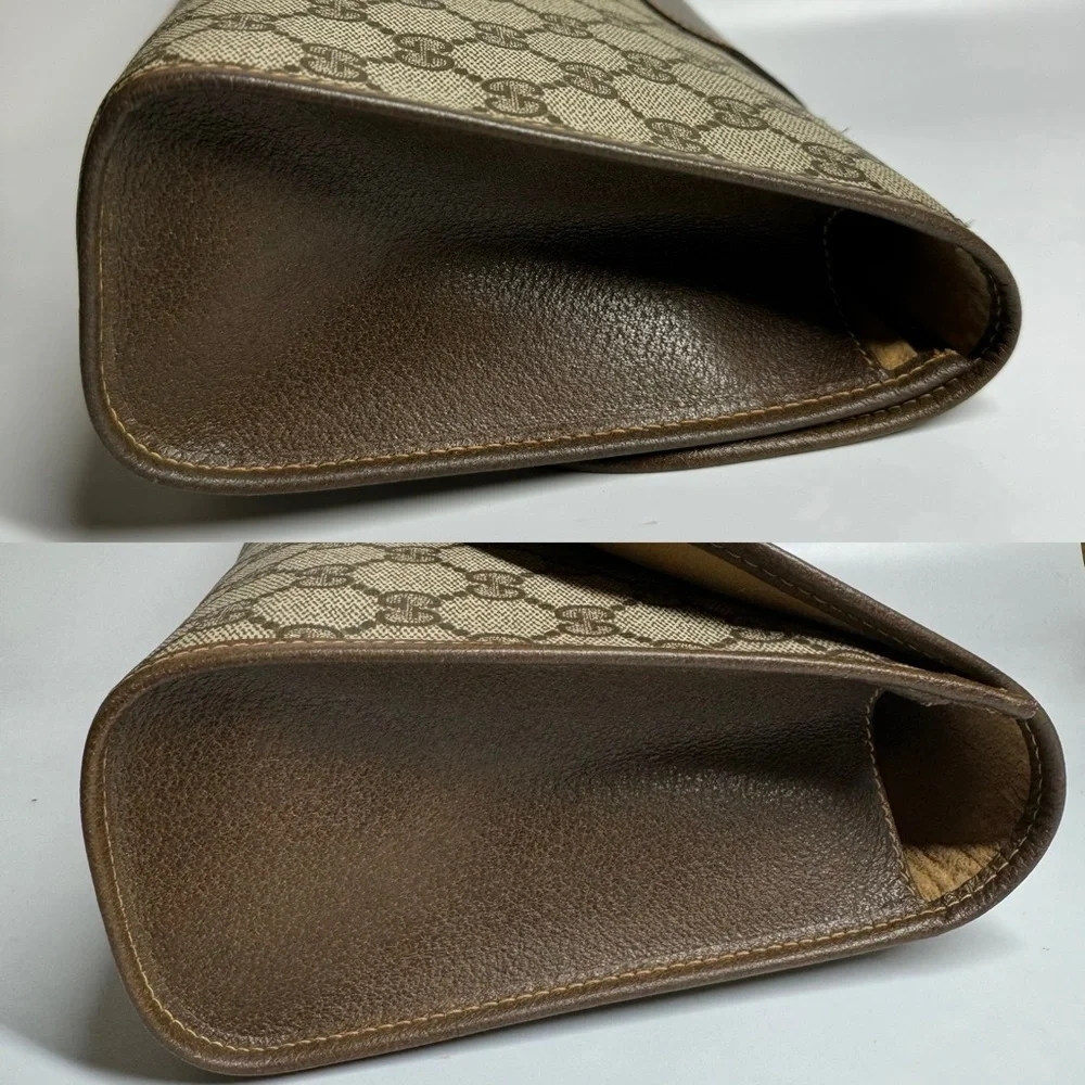 🔴SOLD🔴Gucci Large Ophidia Sherry Line Supreme GG Monogram Clutch - Picture 6 of 15